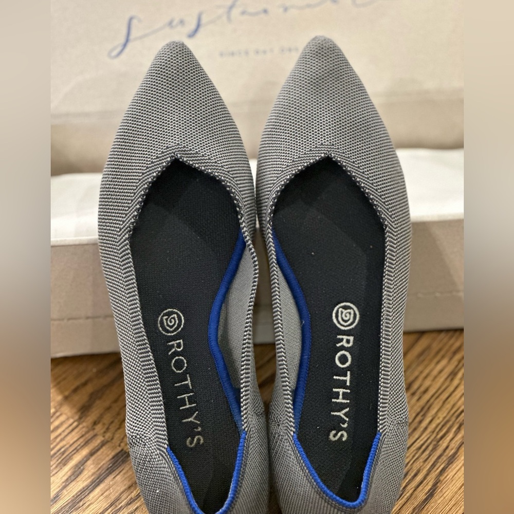 Rothy’s The Point Cloud Grey Birdseye 11.5 (fits 11)